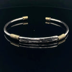 Elegant Silver and Gold Bracelet