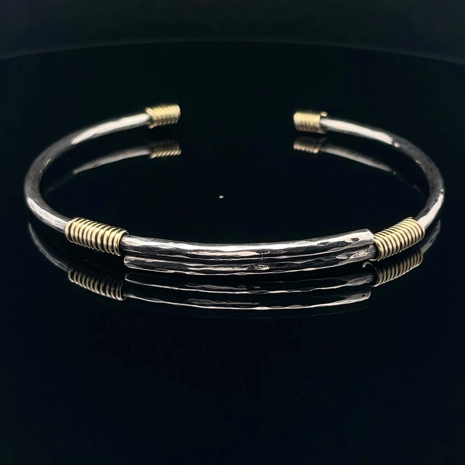 Elegant Silver and Gold Bracelet