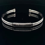 Sleek Silver Wire Bracelet