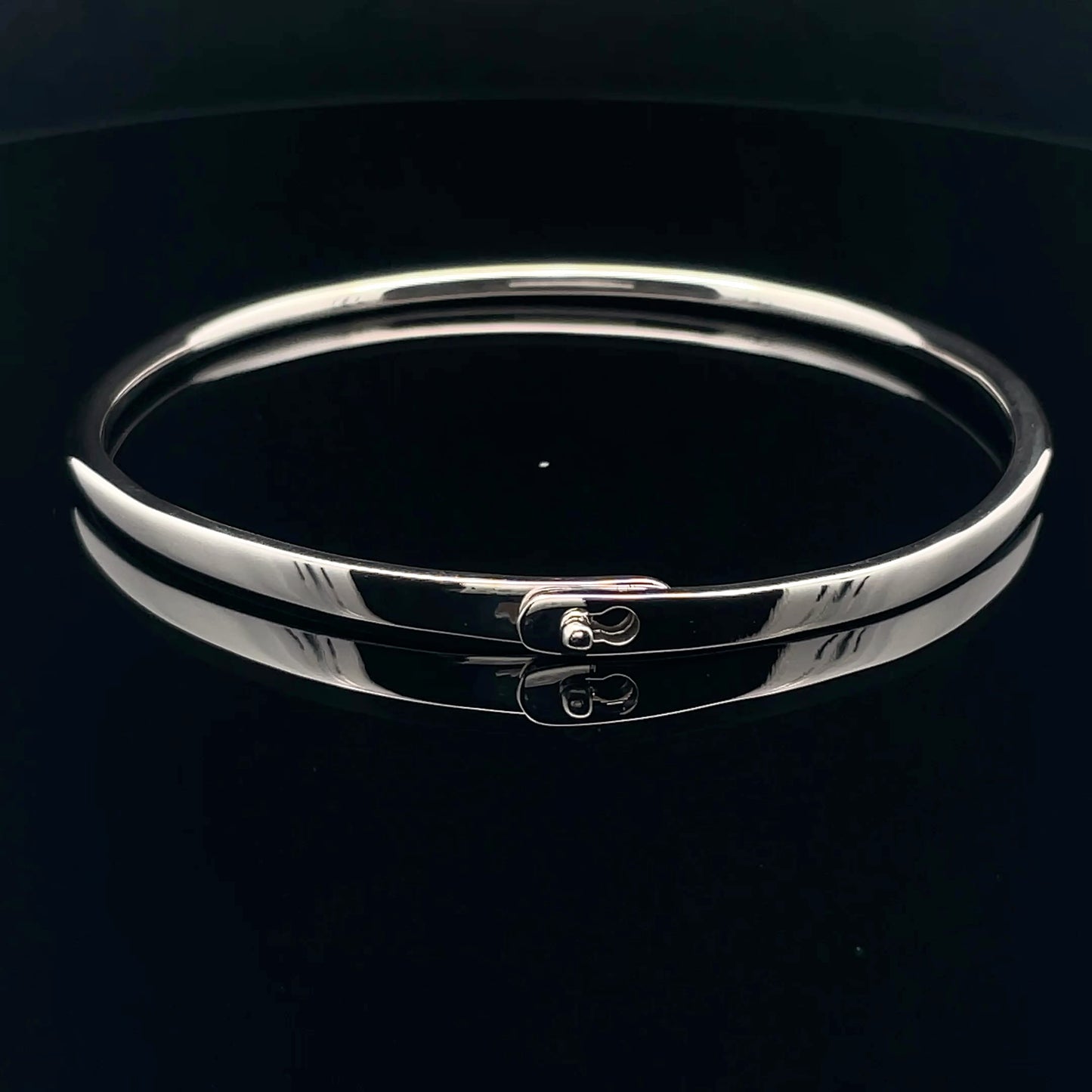 Elegant Silver Bangle Bracelet