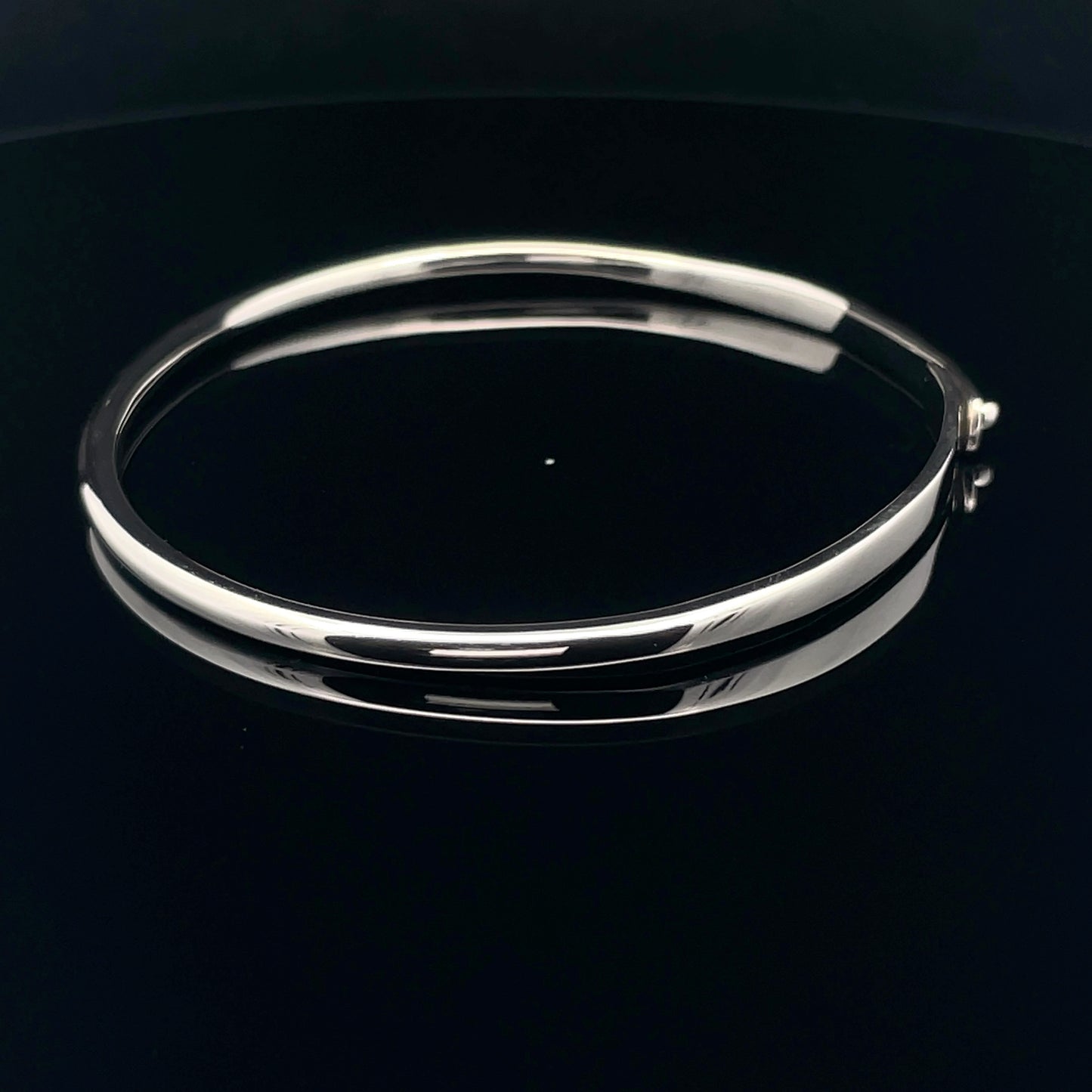 Elegant Silver Bangle Bracelet