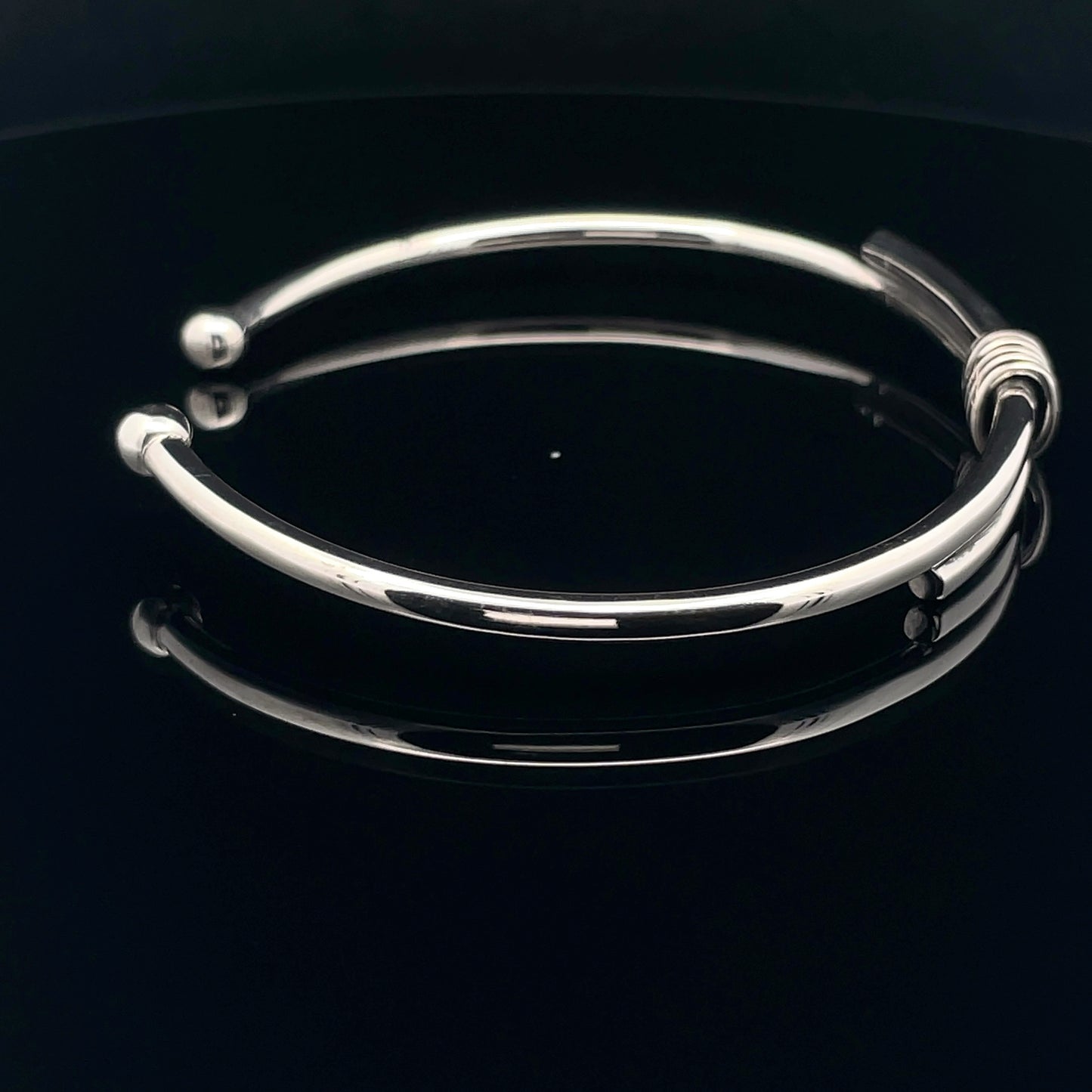 Sleek Silver Cuff Bracelet