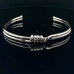 Sleek Silver Cuff Bracelet
