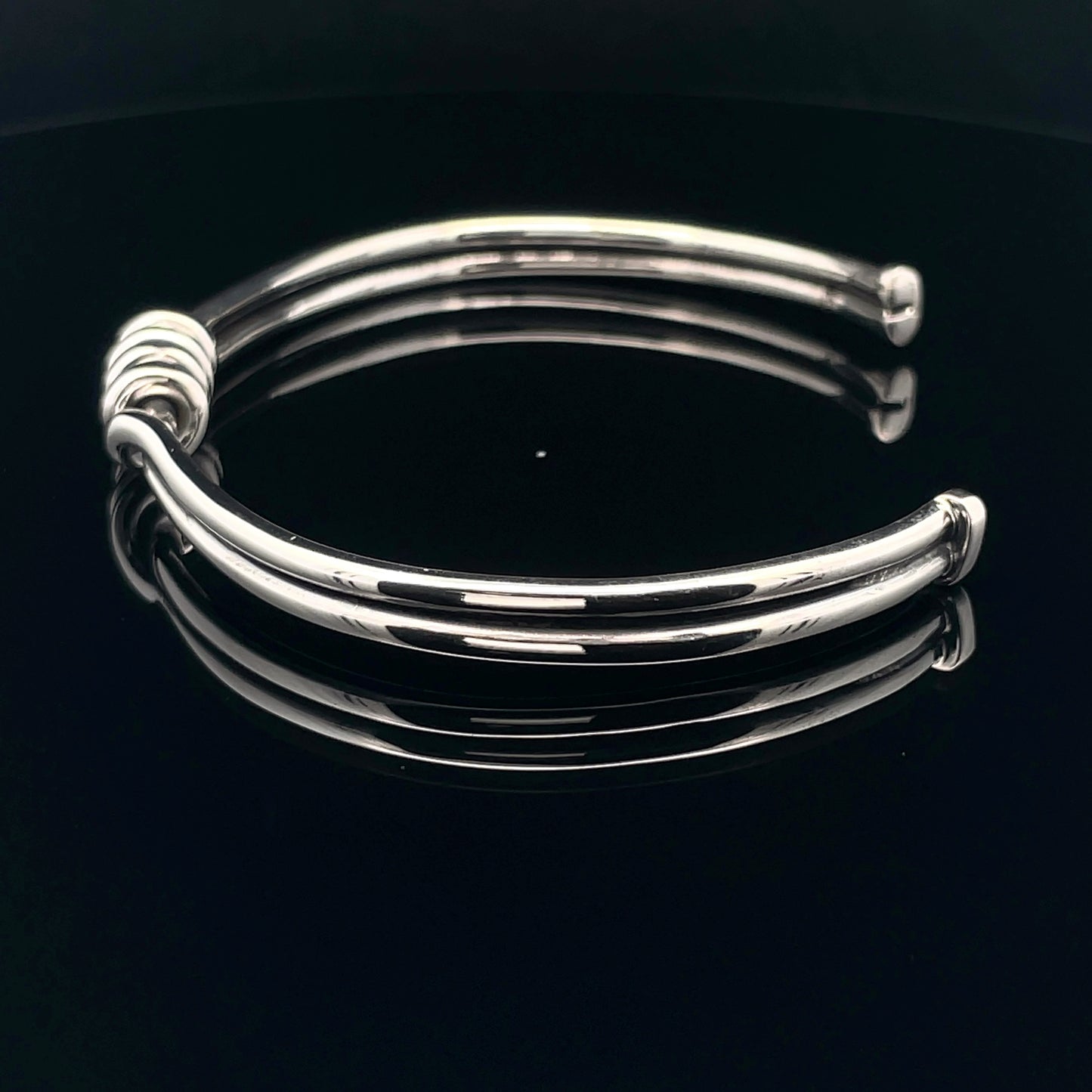 Sleek Silver Cuff Bracelet