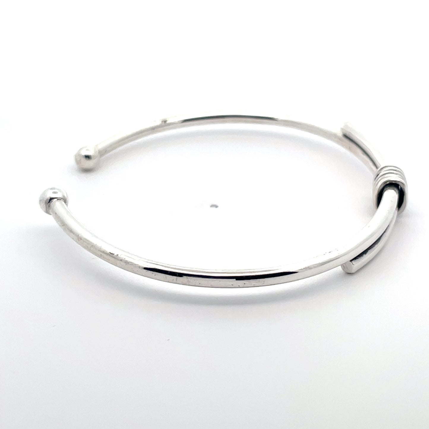 Sleek Silver Cuff Bracelet
