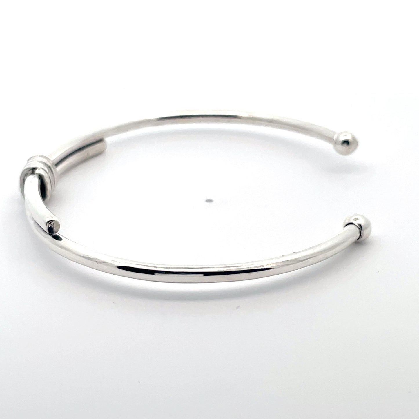 Sleek Silver Cuff Bracelet
