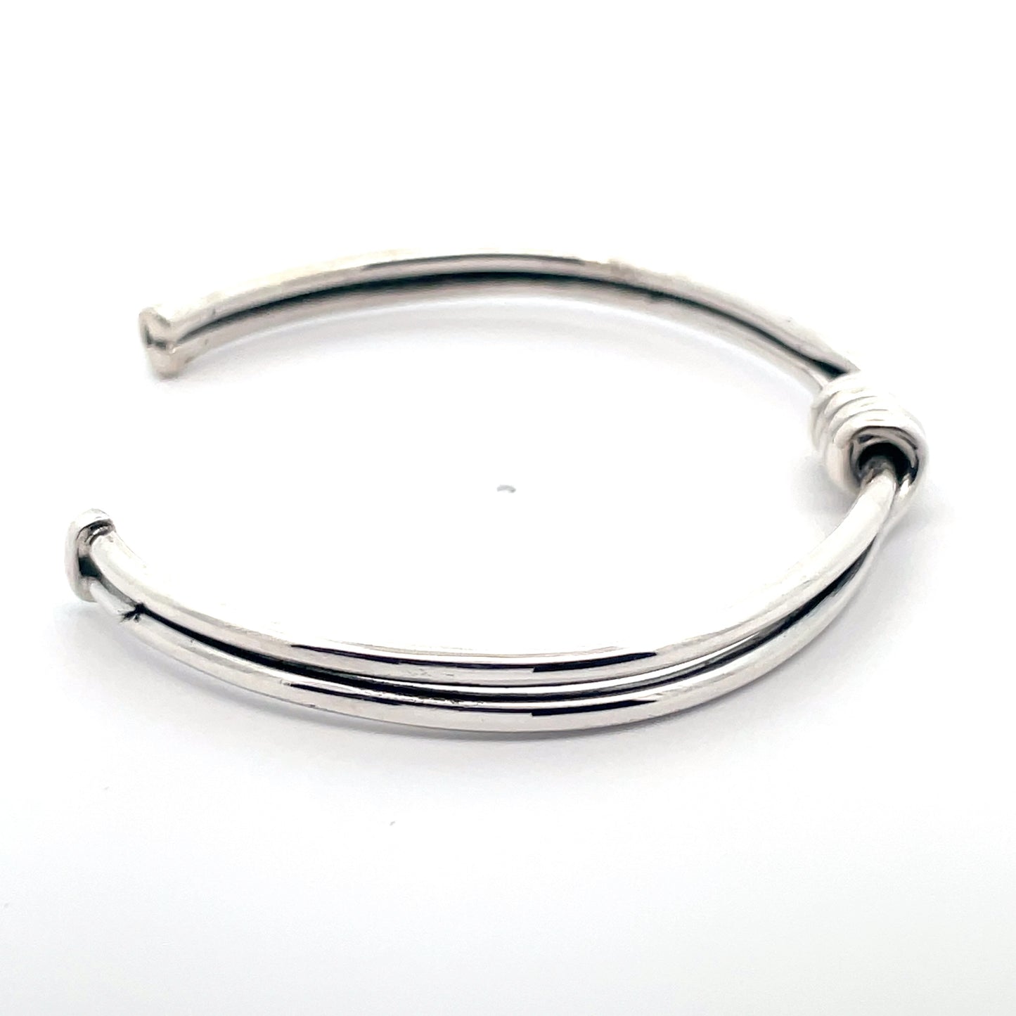 Sleek Silver Cuff Bracelet