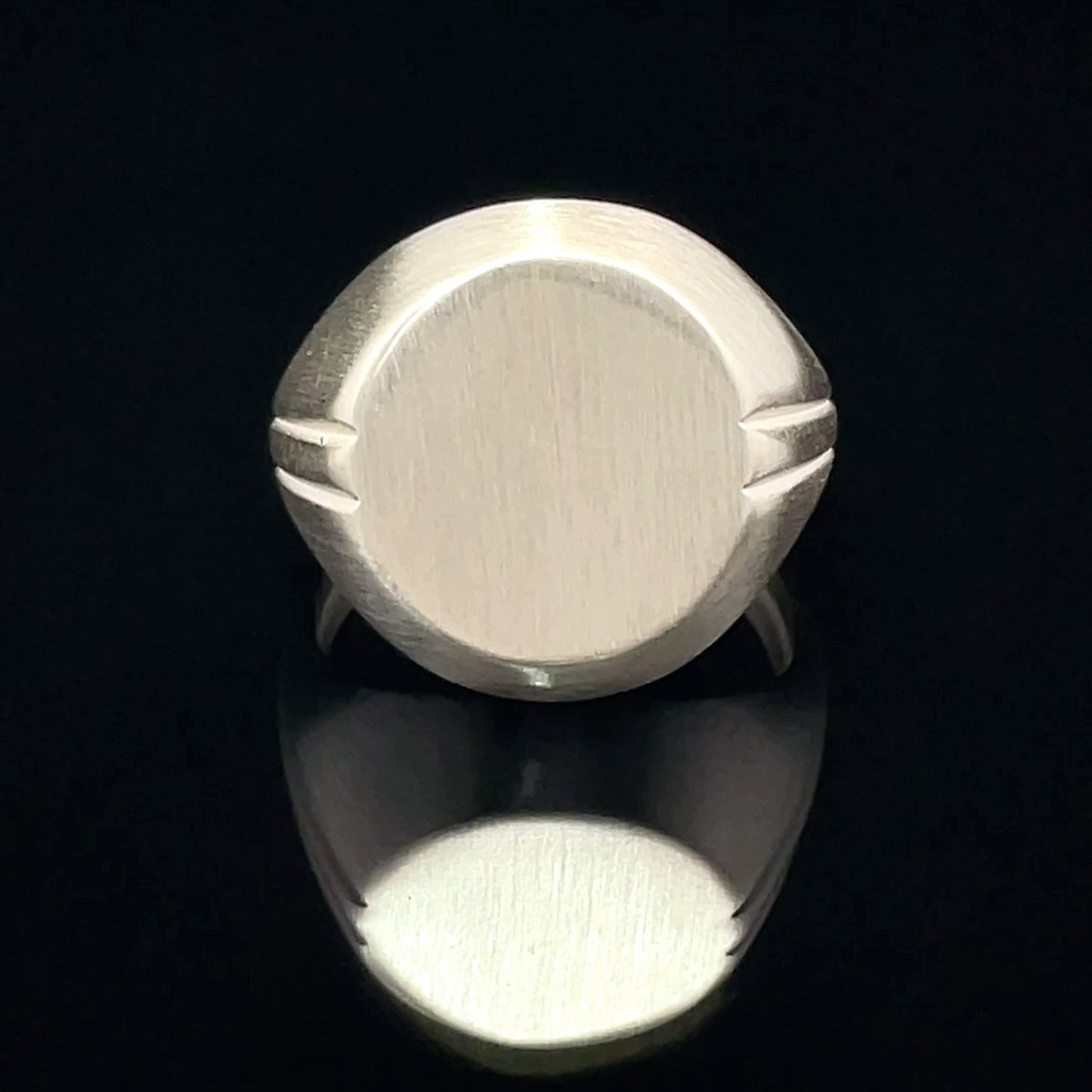 Sleek Silver Statement Ring