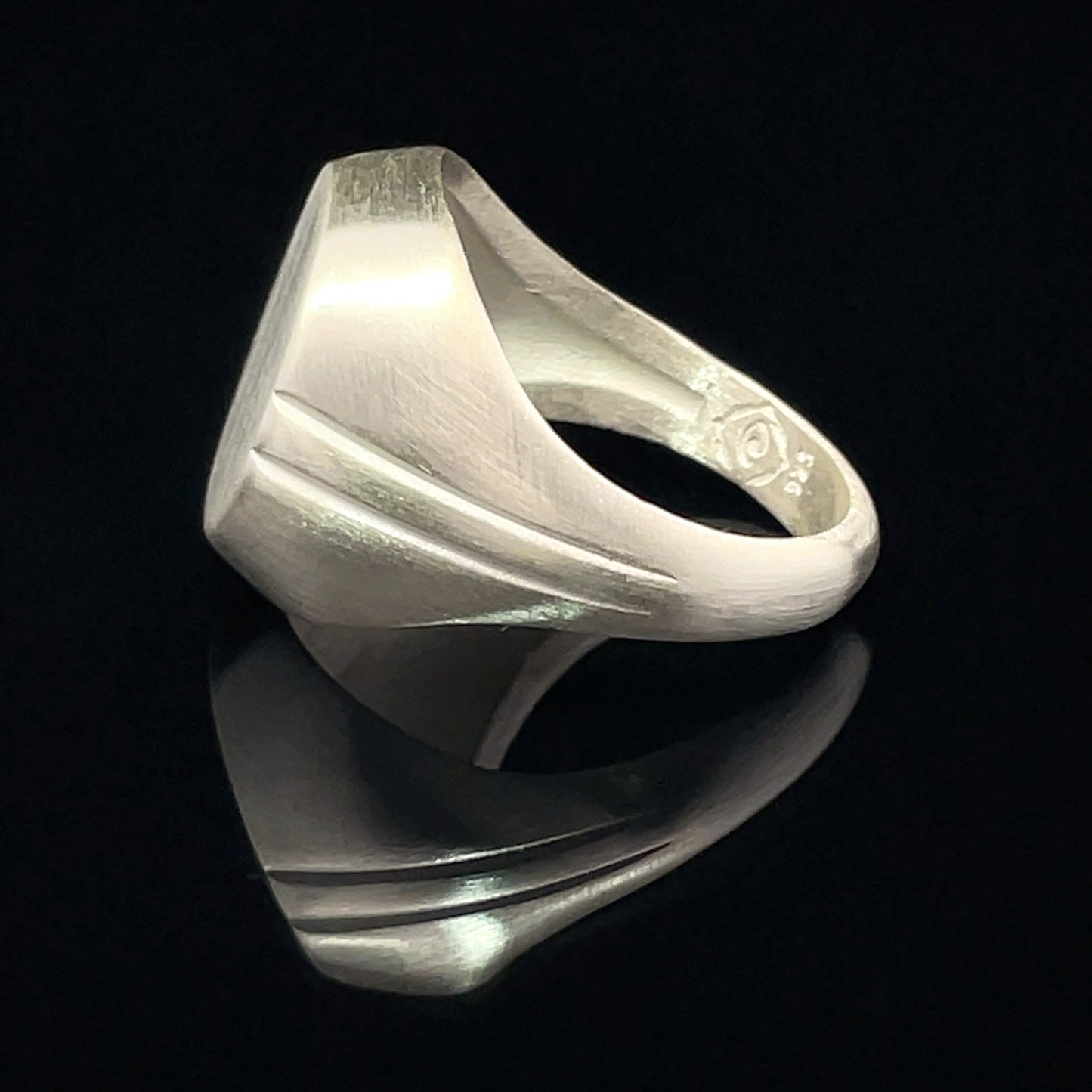Sleek Silver Statement Ring