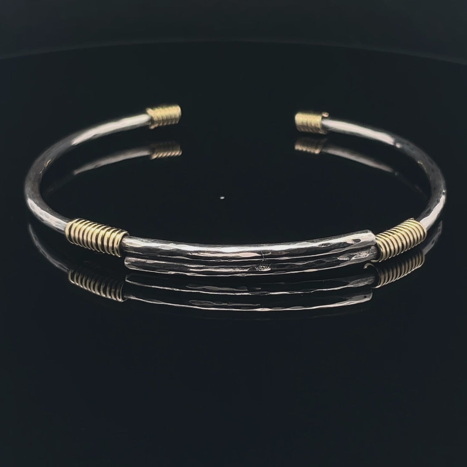 Elegant Silver and Gold Bracelet