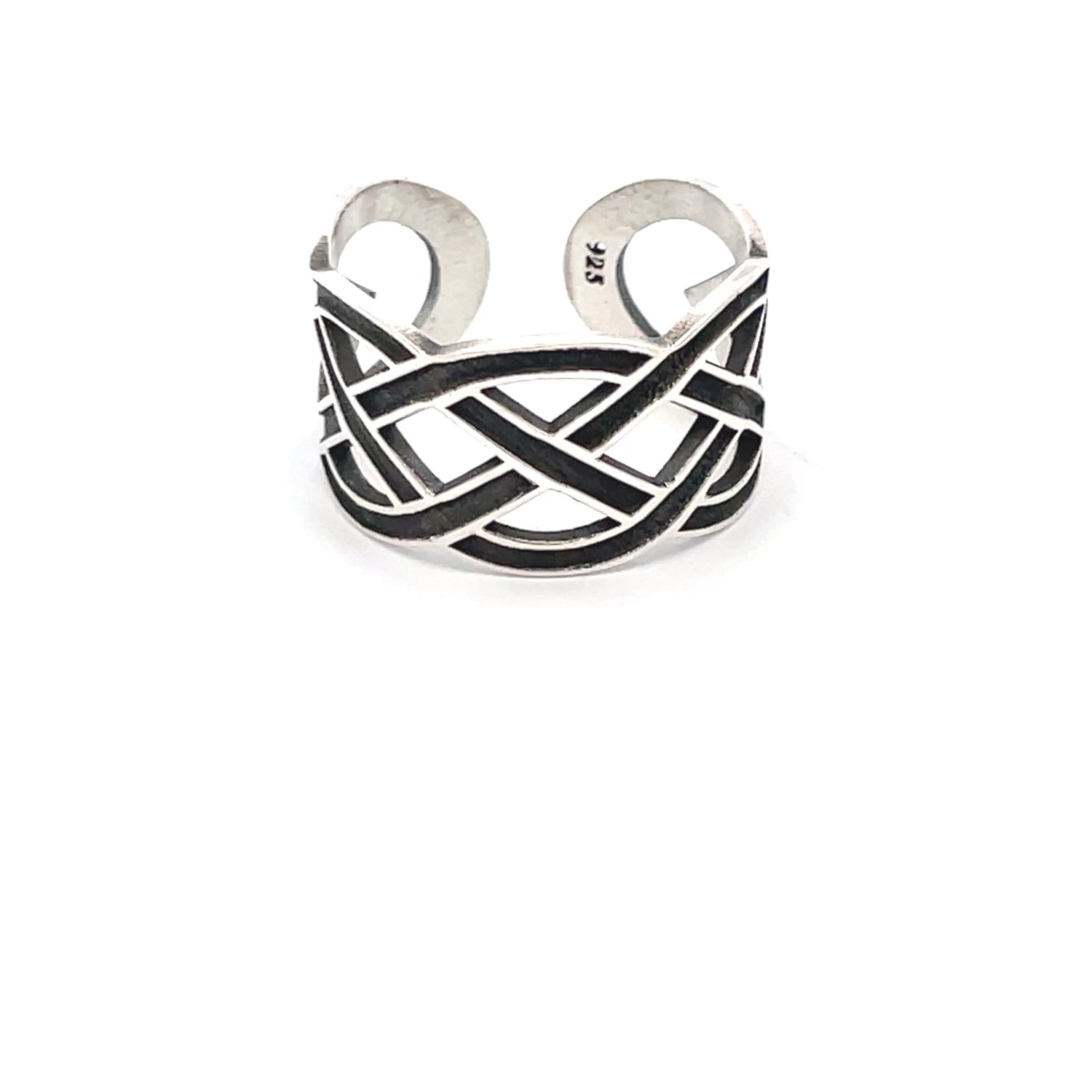 Elegant Silver Cuff Ring