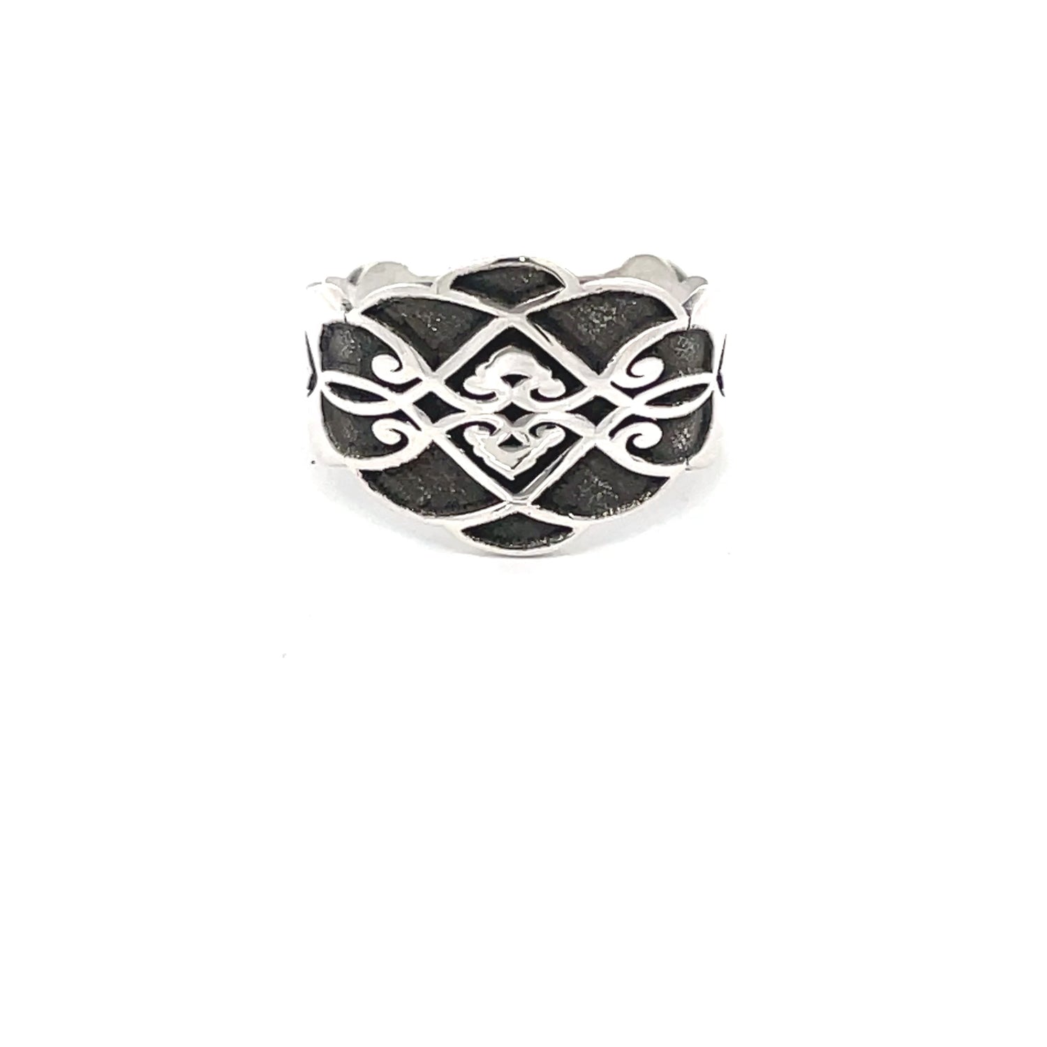 Elegant Silver Heart Ring