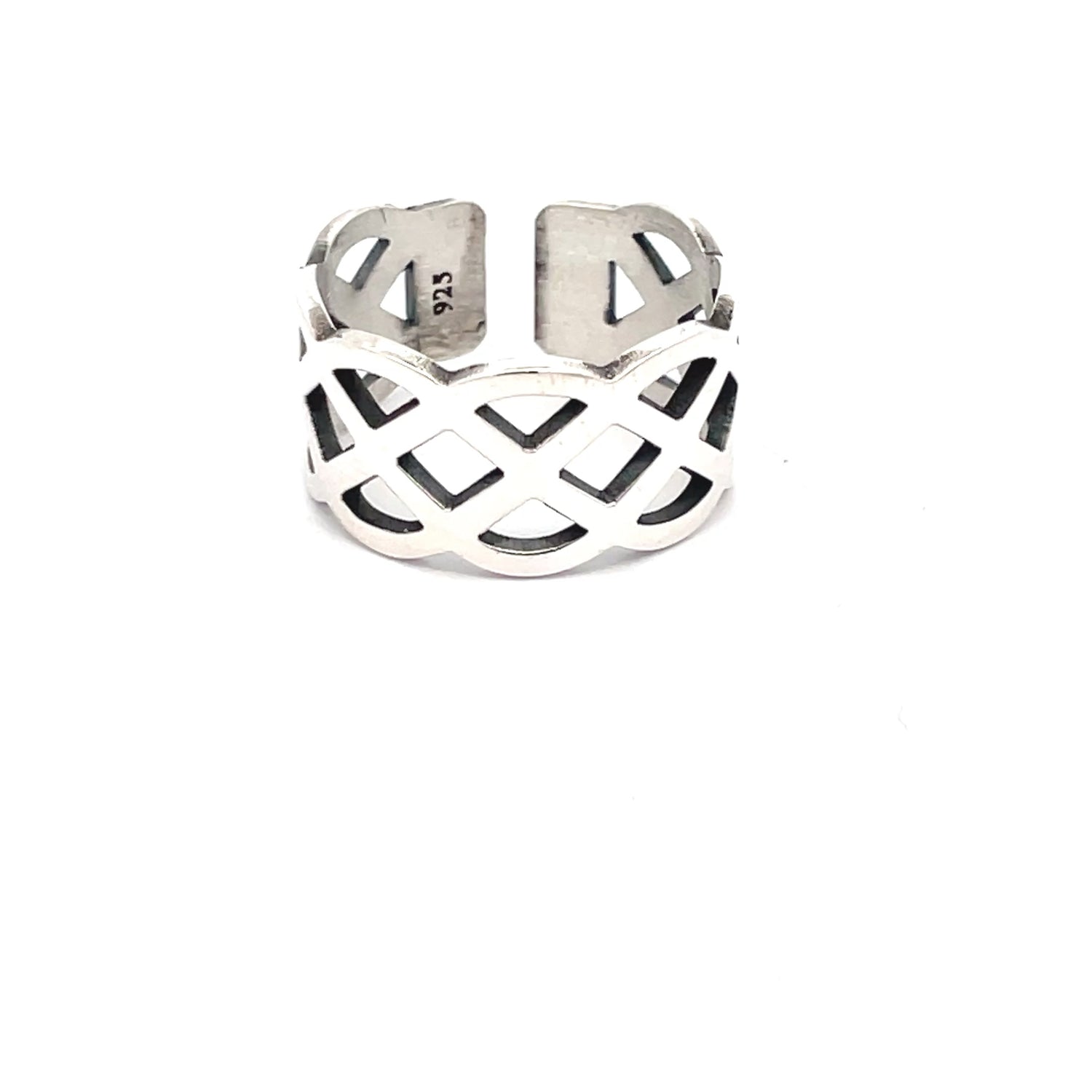 Elegant Silver Cuff Ring