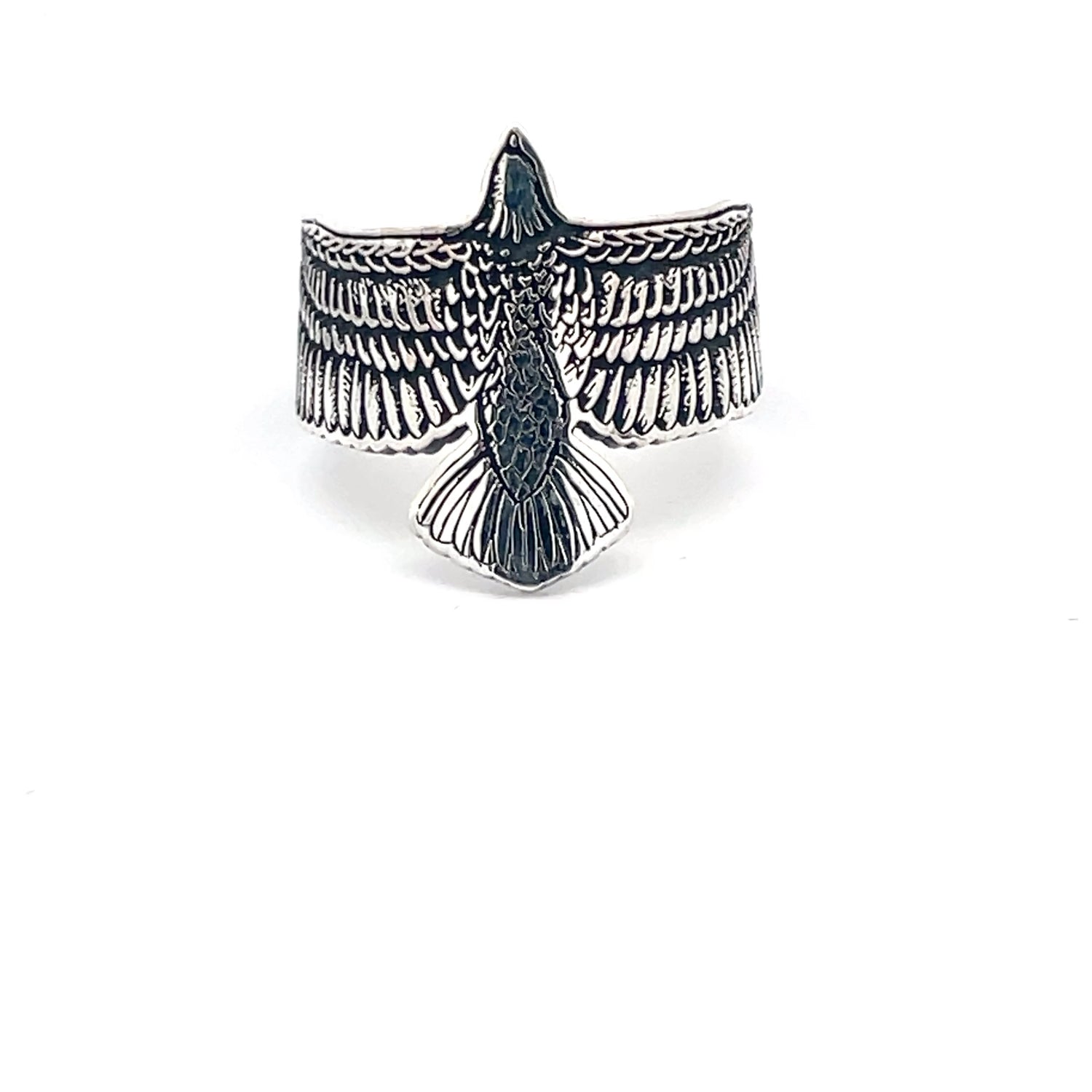 Elegant Bird-Inspired Silver Ring