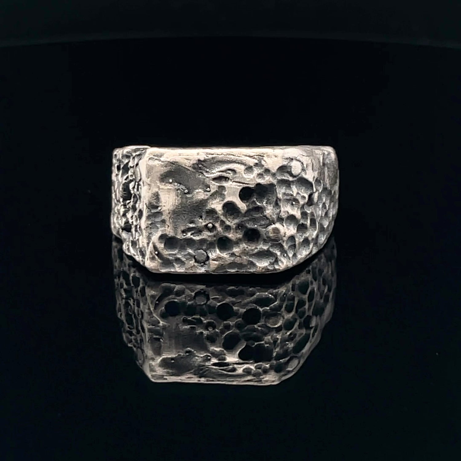Unique Textured Silver Ring