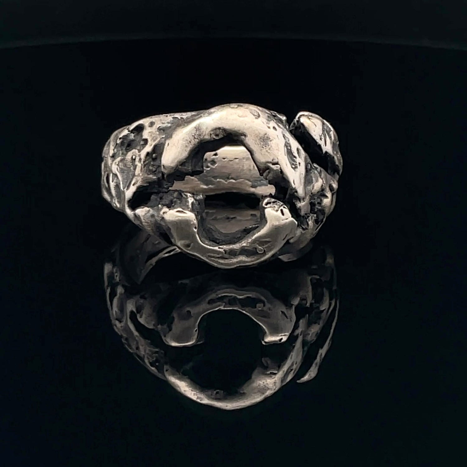 Unique Textured Silver Ring