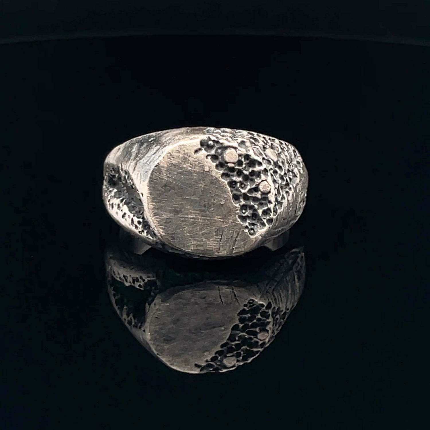 Unique Textured Silver Ring