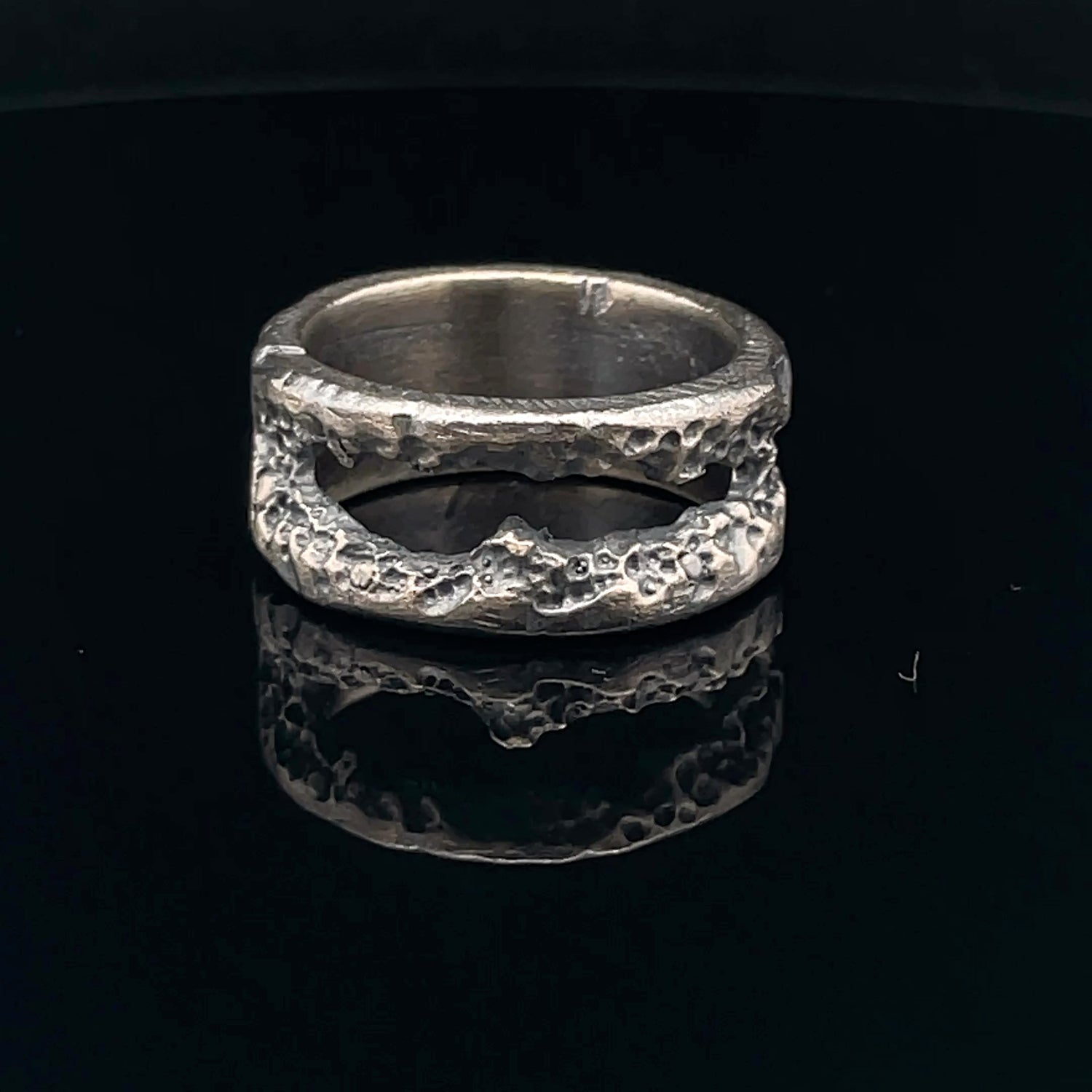 Unique Textured Silver Ring