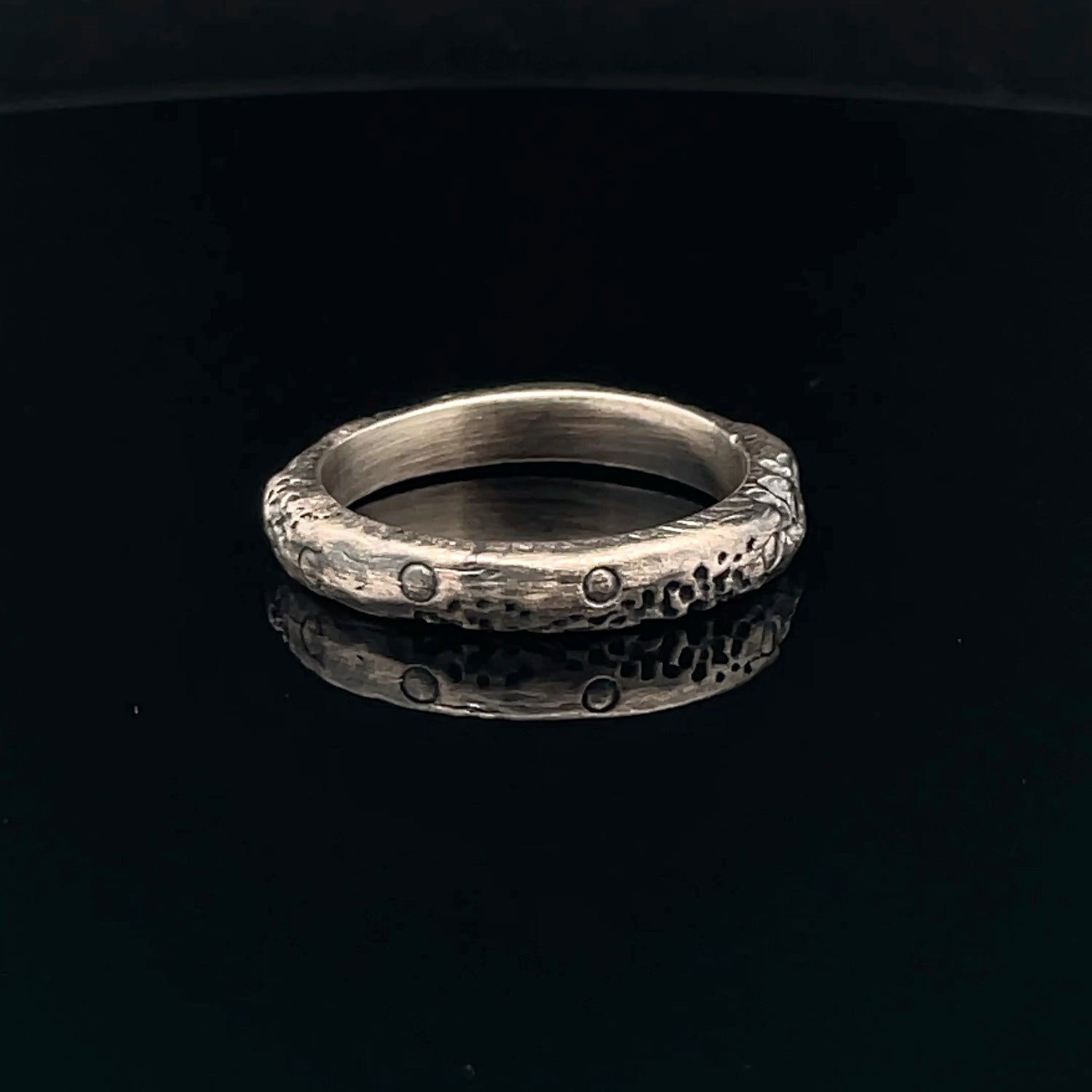 Elegant Silver Textured Ring