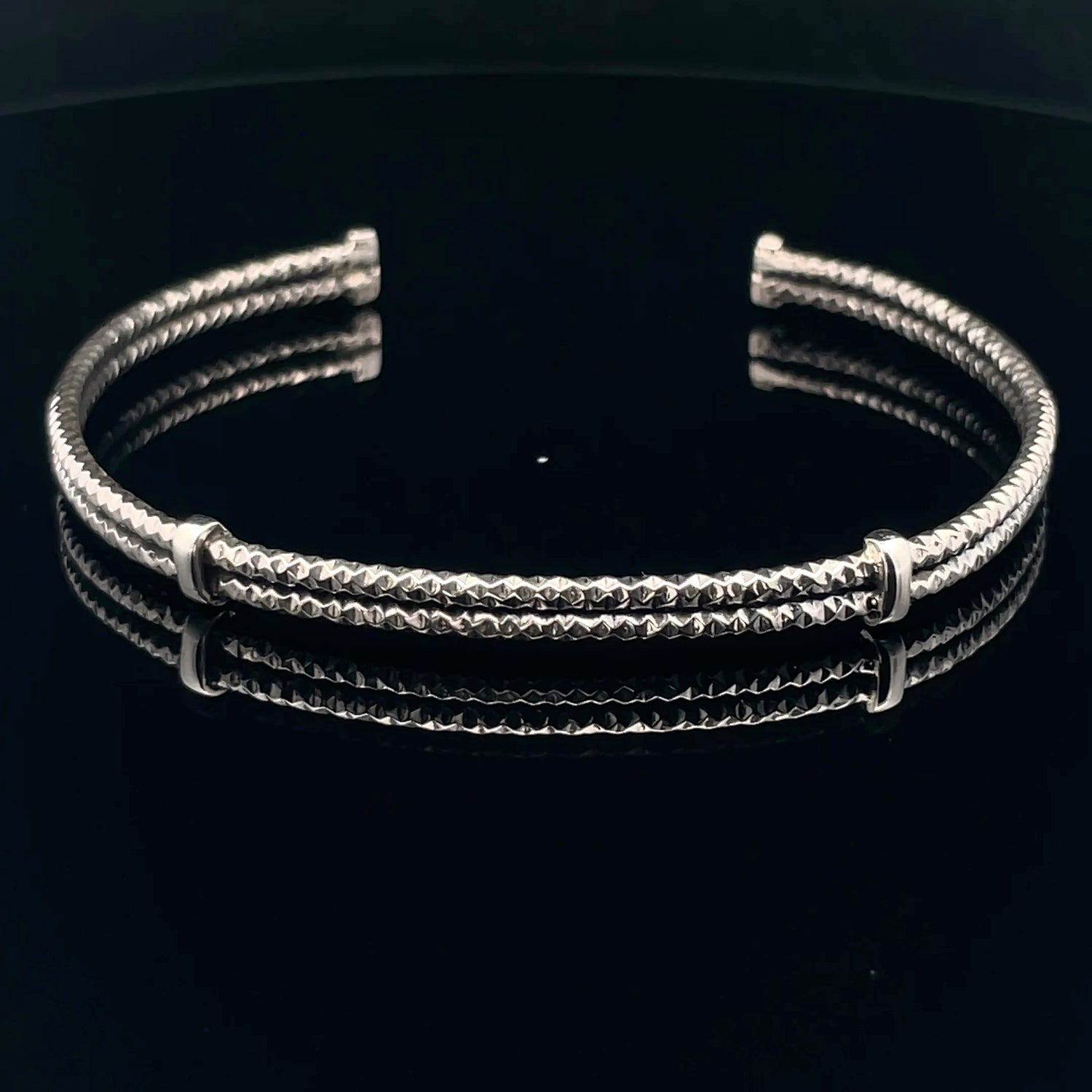 Elegant Silver Cuff Bracelet