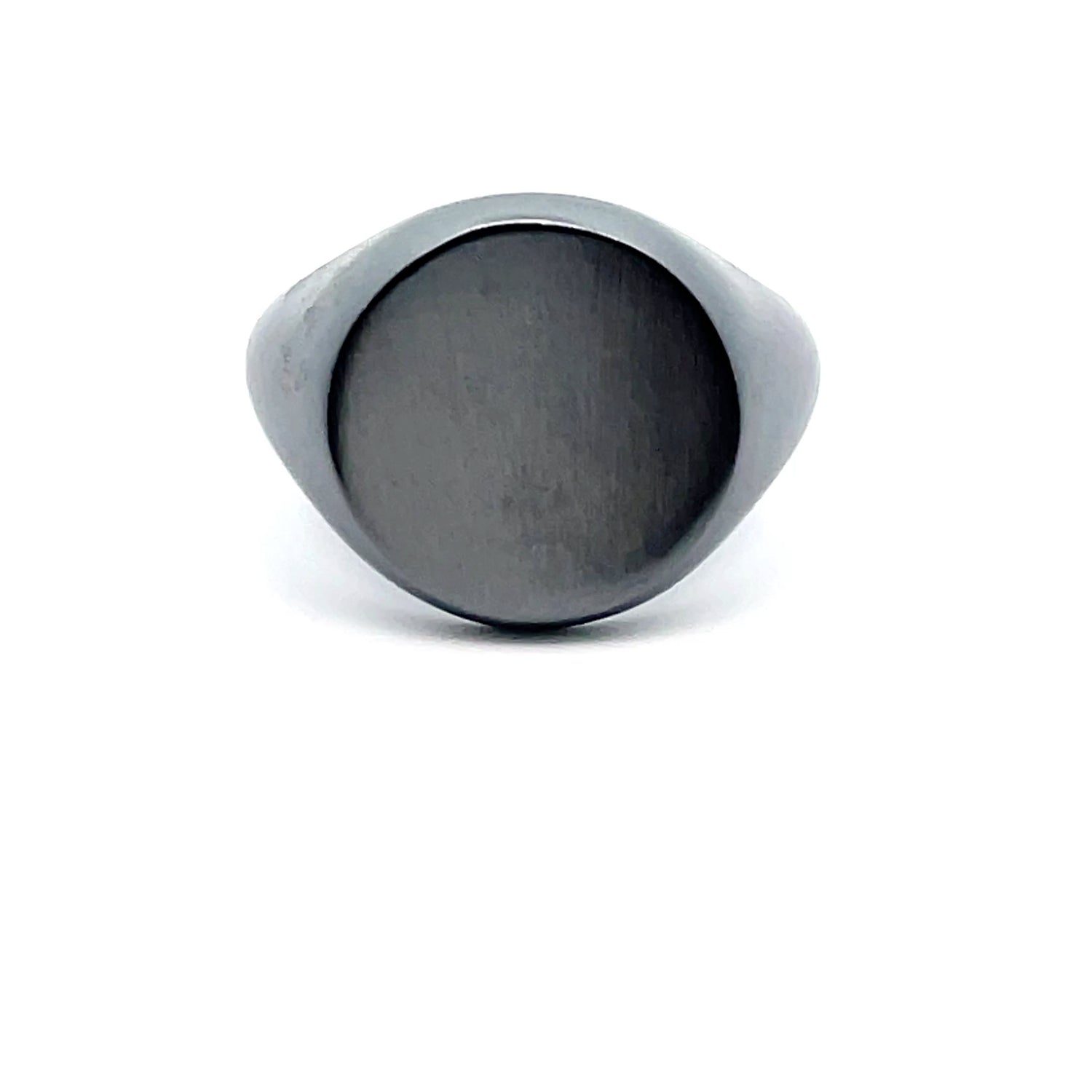 Sleek Black Signet Ring