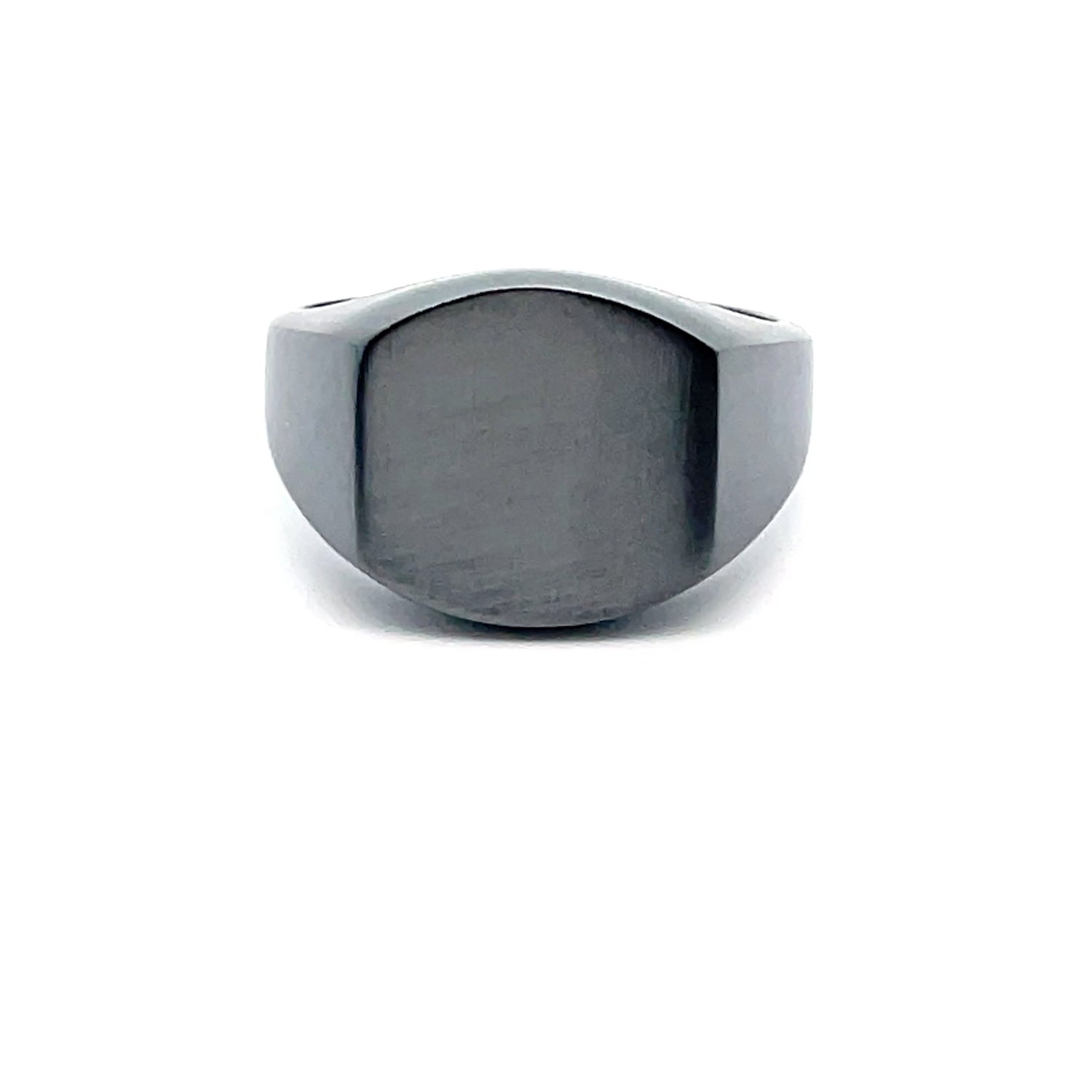 Sleek Black Men's Ring