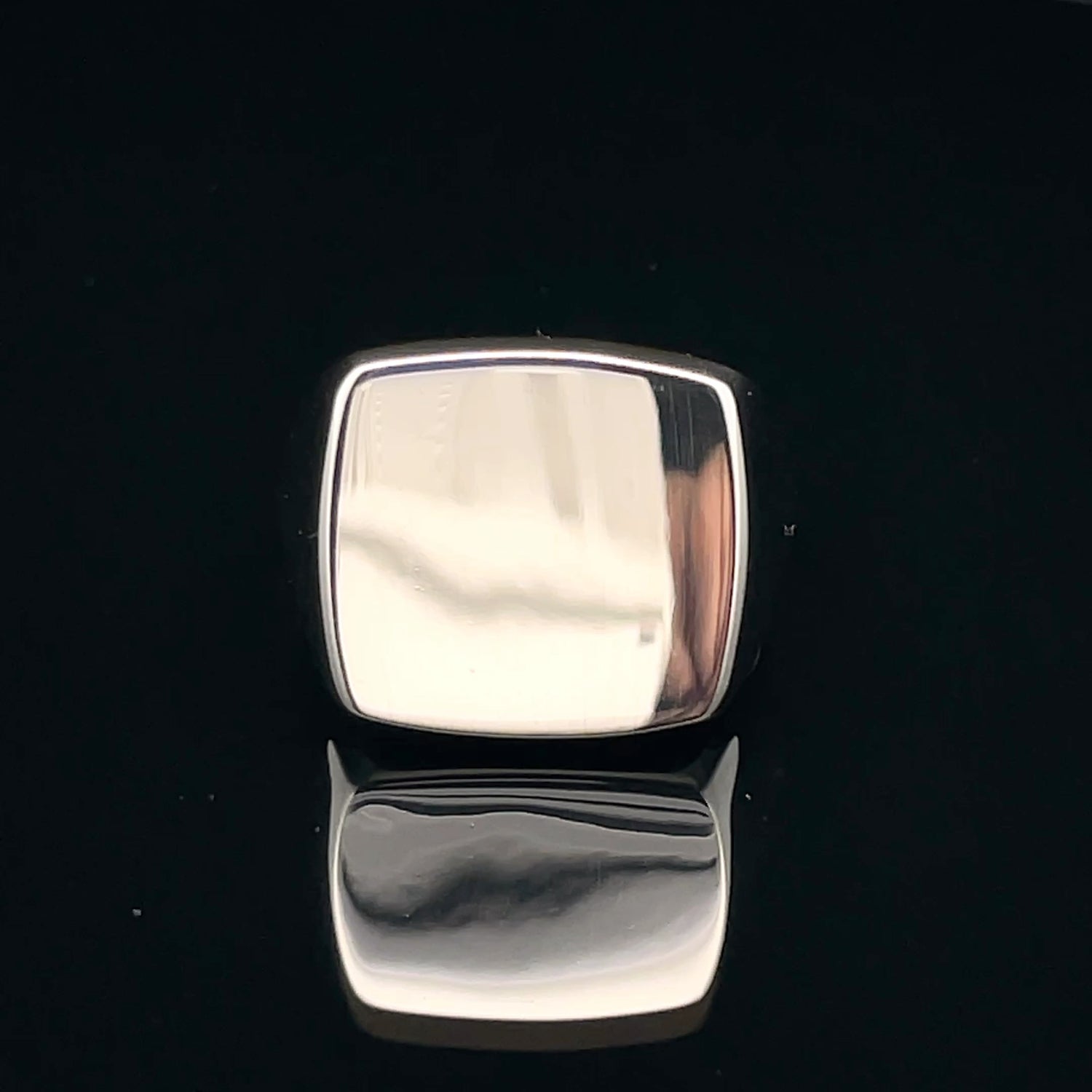 Sleek Silver Square Pendant