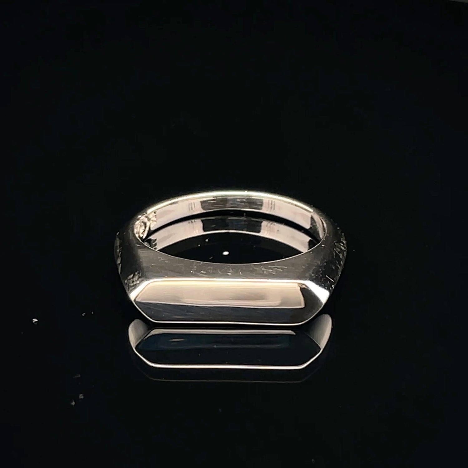 Sleek Modern Silver Ring