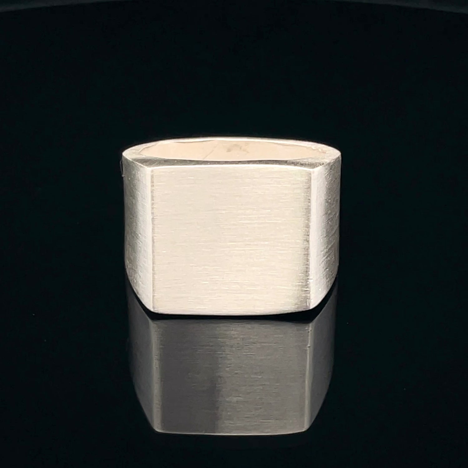 Sleek Silver Statement Ring