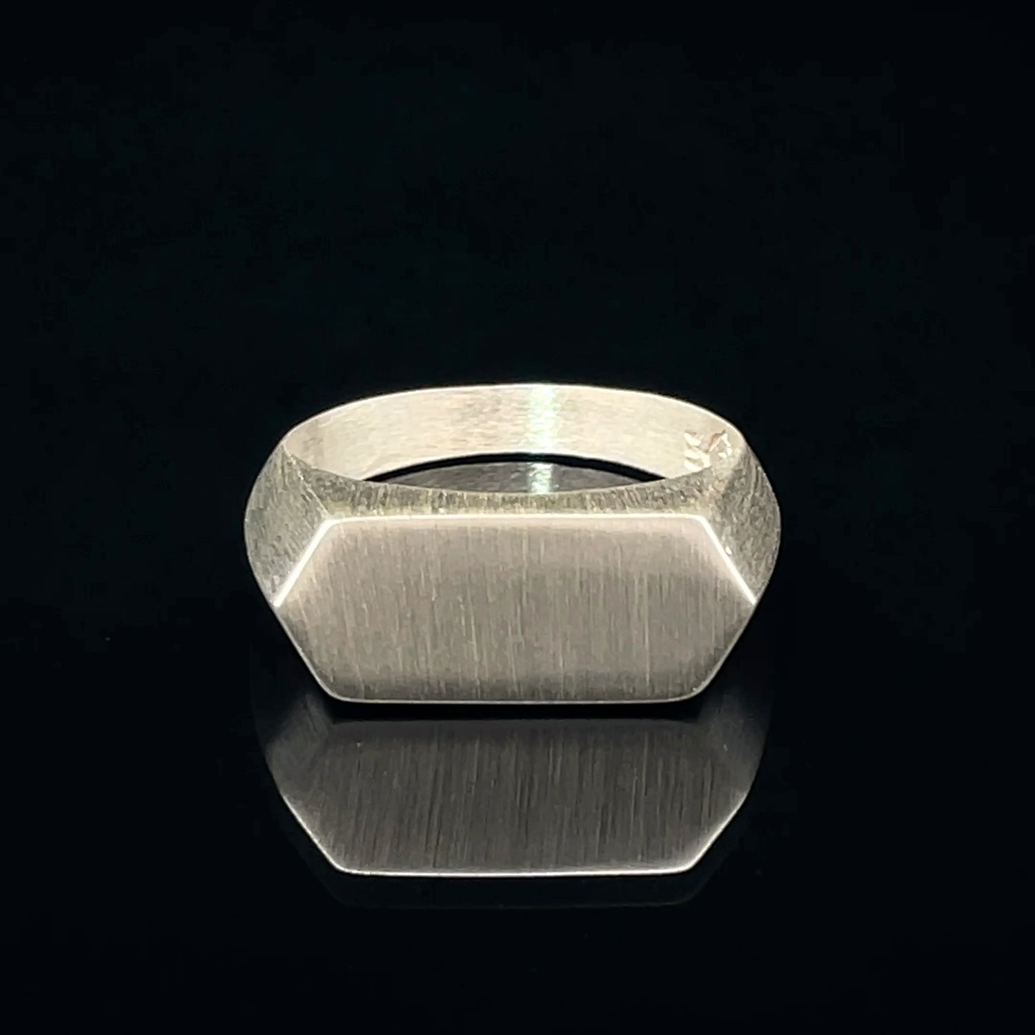 Sleek Modern Silver Ring