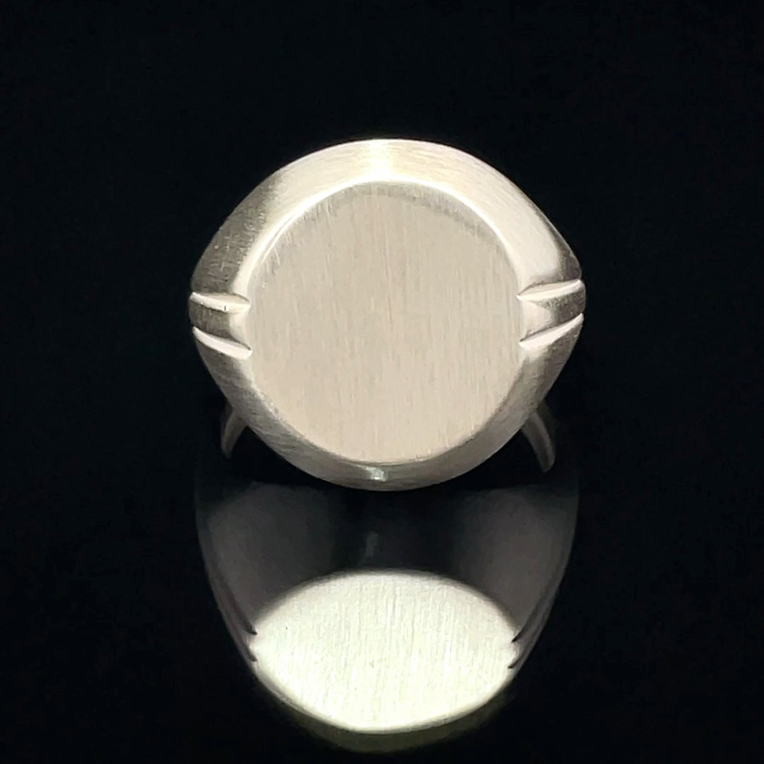 Sleek Silver Statement Ring
