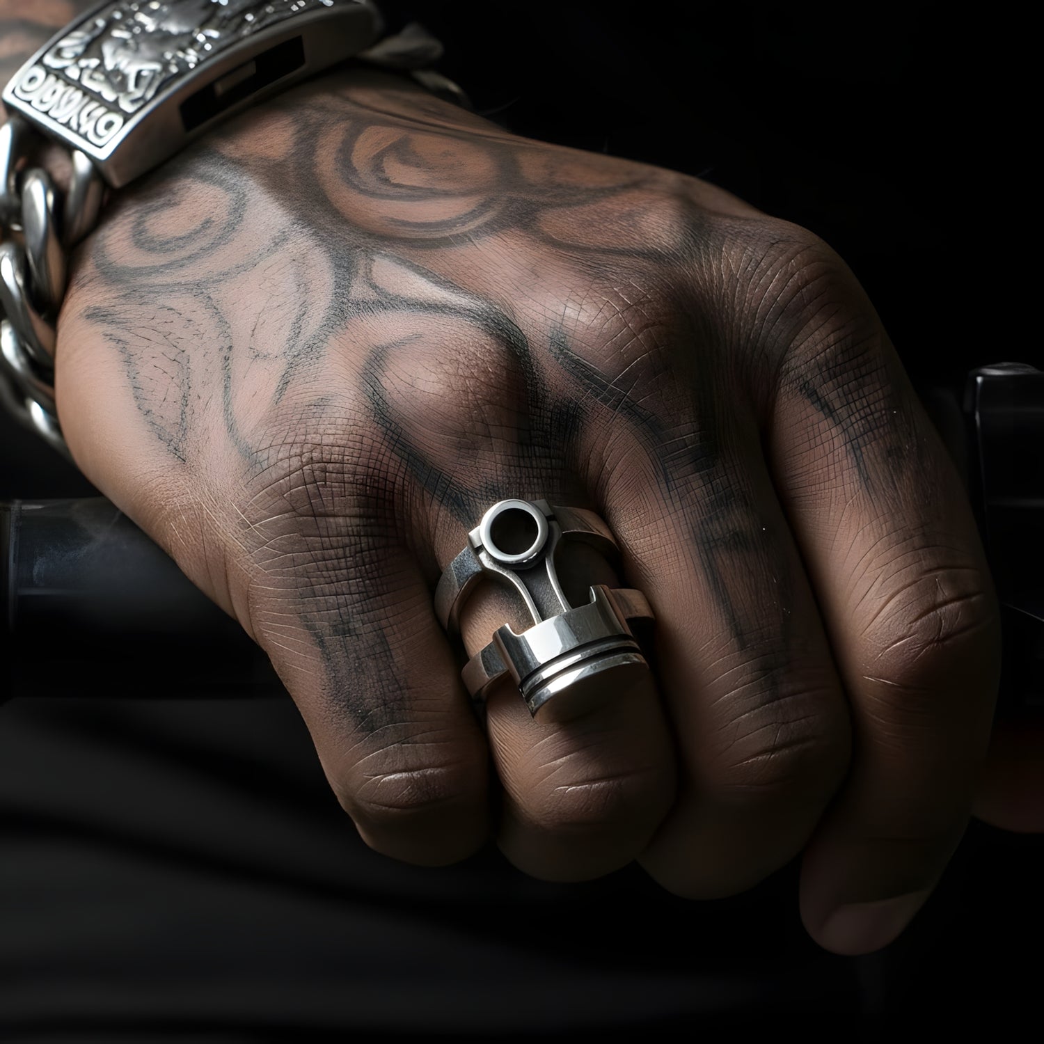 Cylric Biker Skull Ring