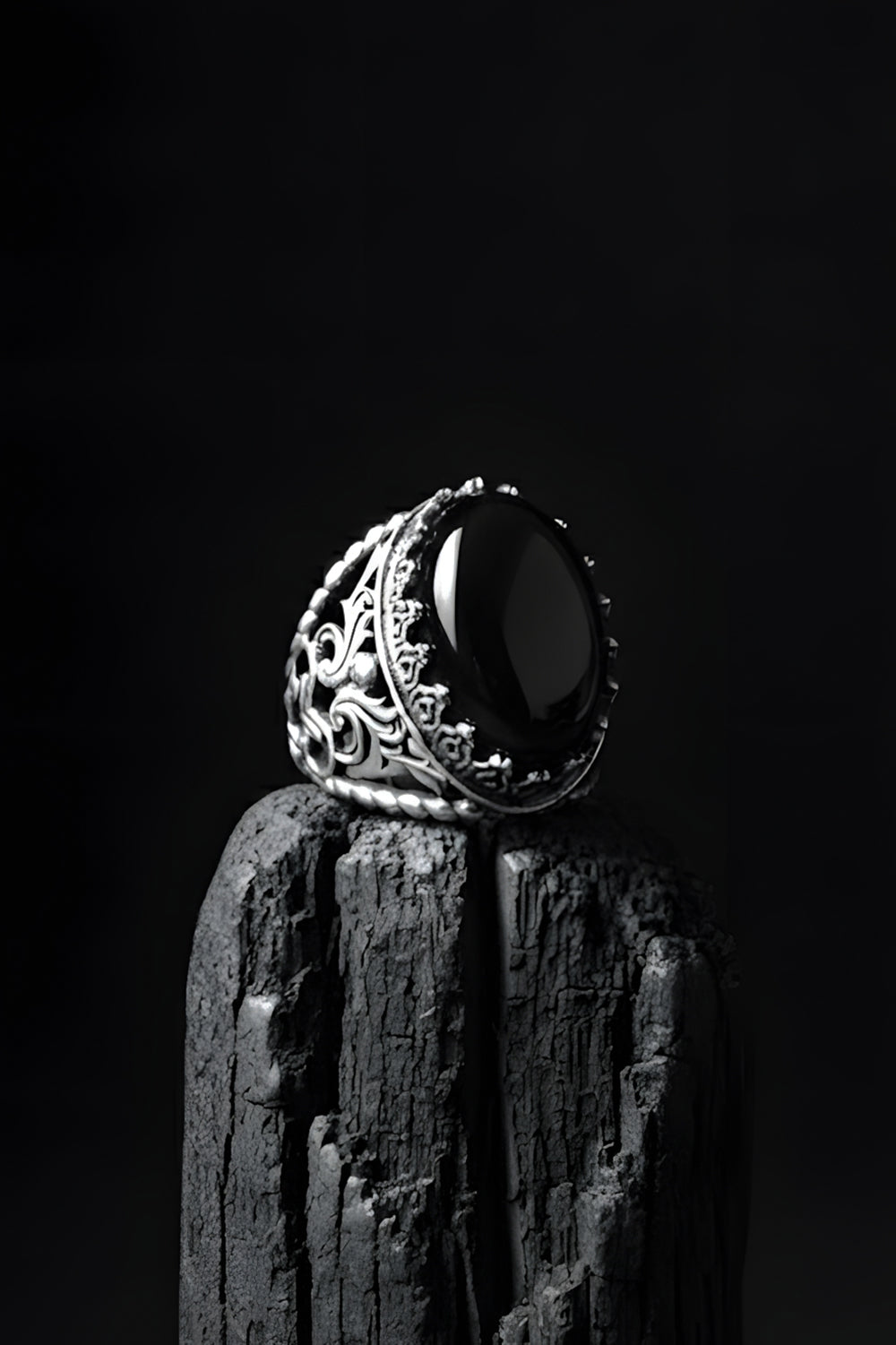 Aurenx Handmade Onyx Silver Ring