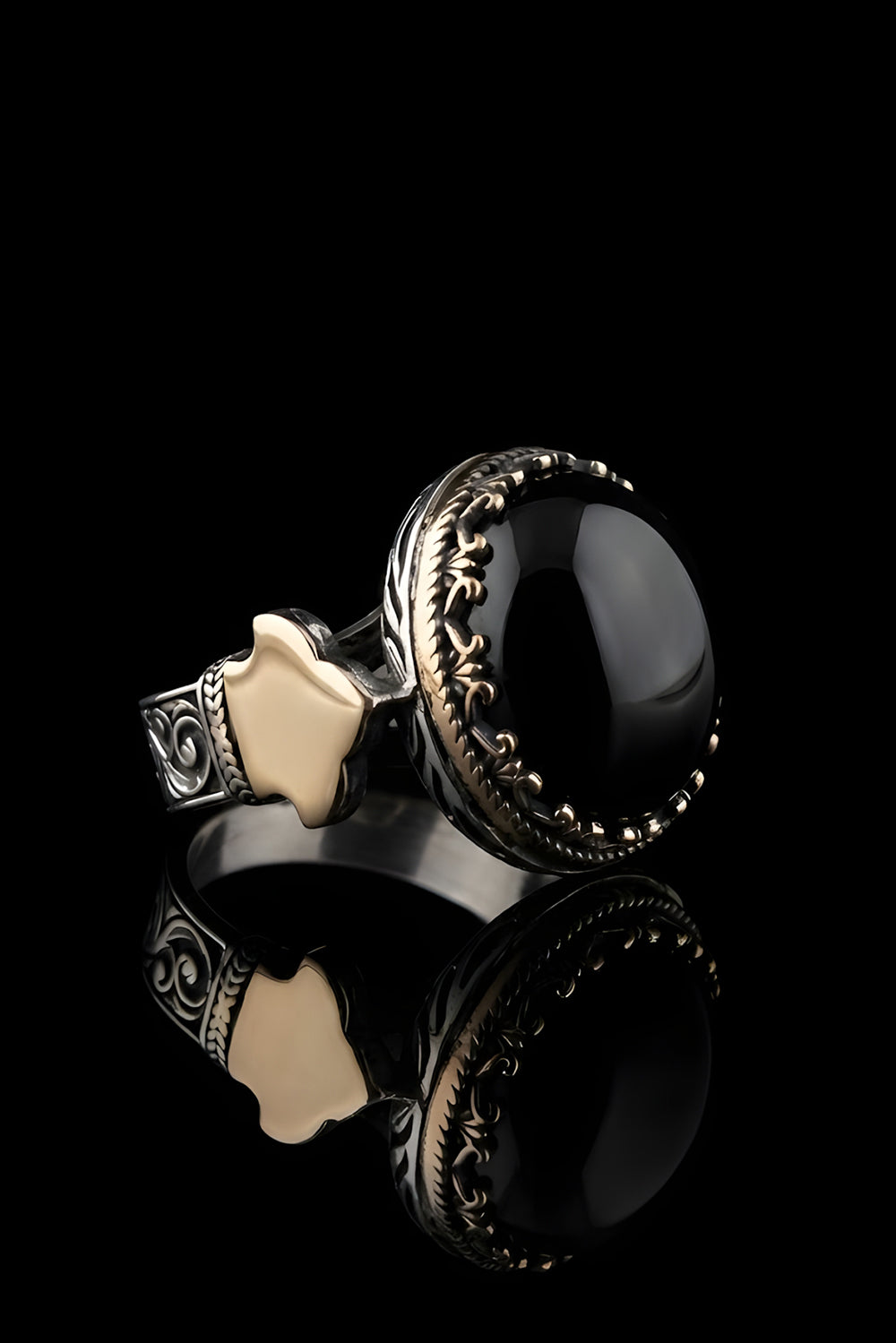 Rynricx Handmade Onyx Silver Ring