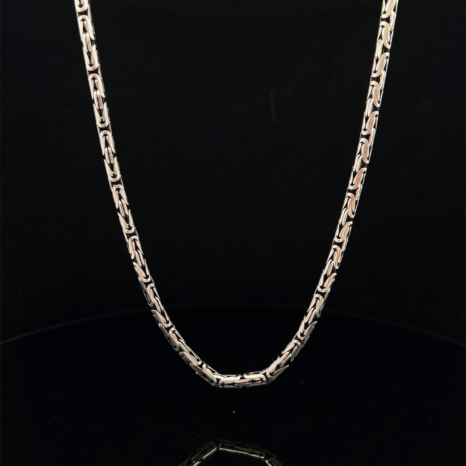 Sterling Silver Byzantine Chain - 3.38