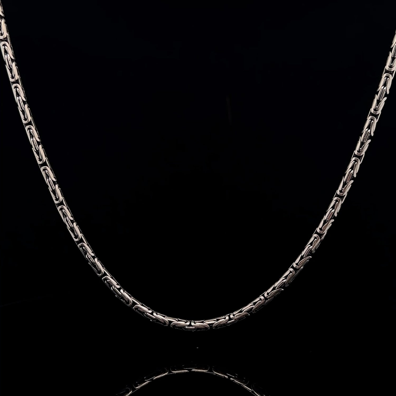 Sterling Silver Byzantine Chain - 3.38