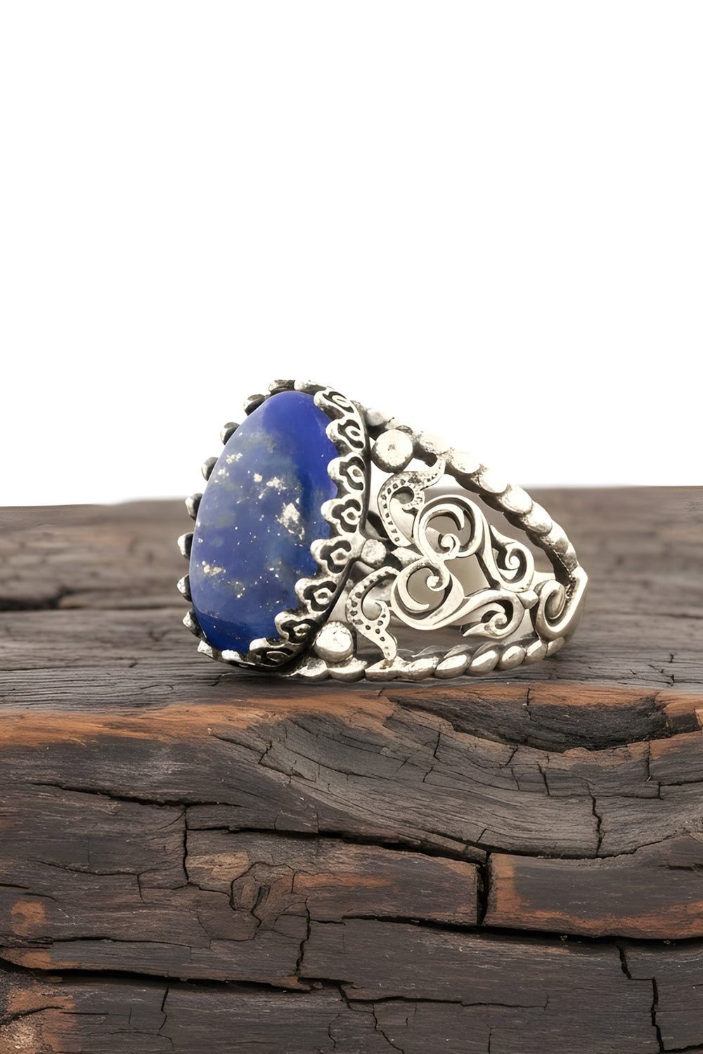 Norix Lapis Stone Silver Ring