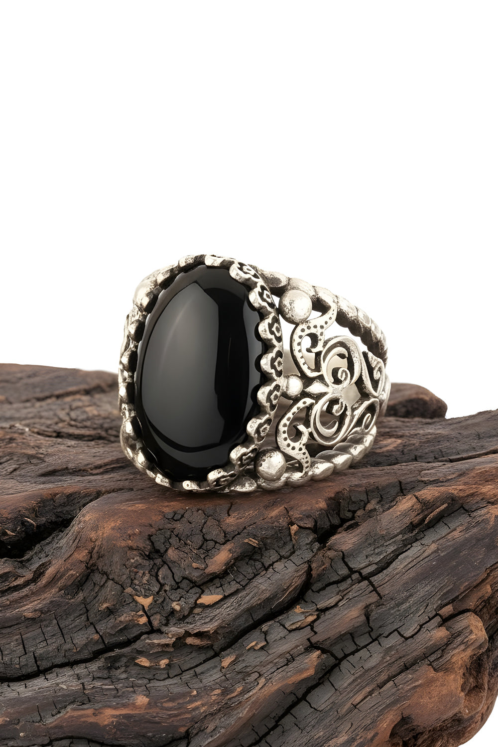 Jarex Handmade Onyx Silver Ring