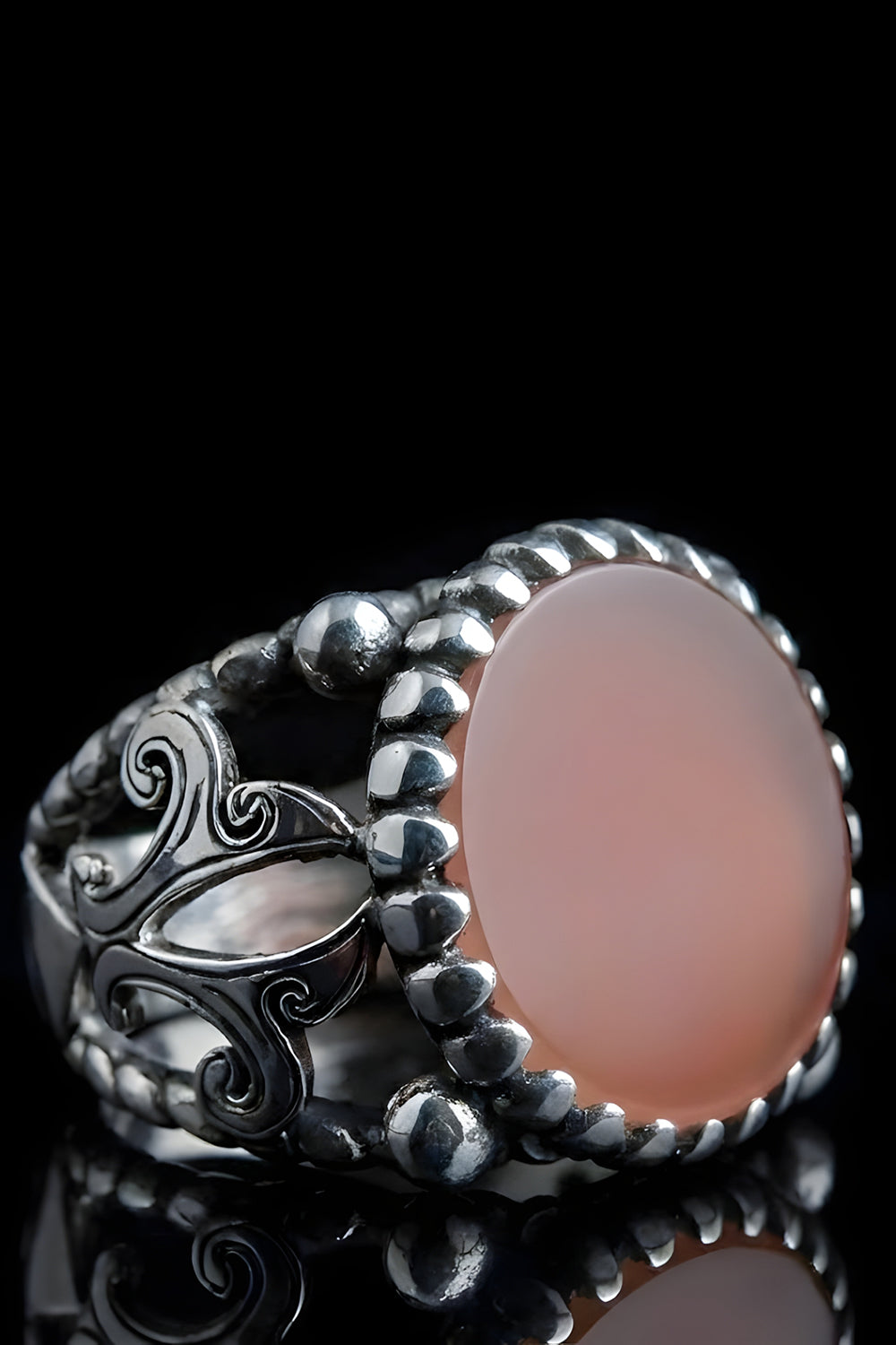 Kaironx Brown Agate Silver Ring