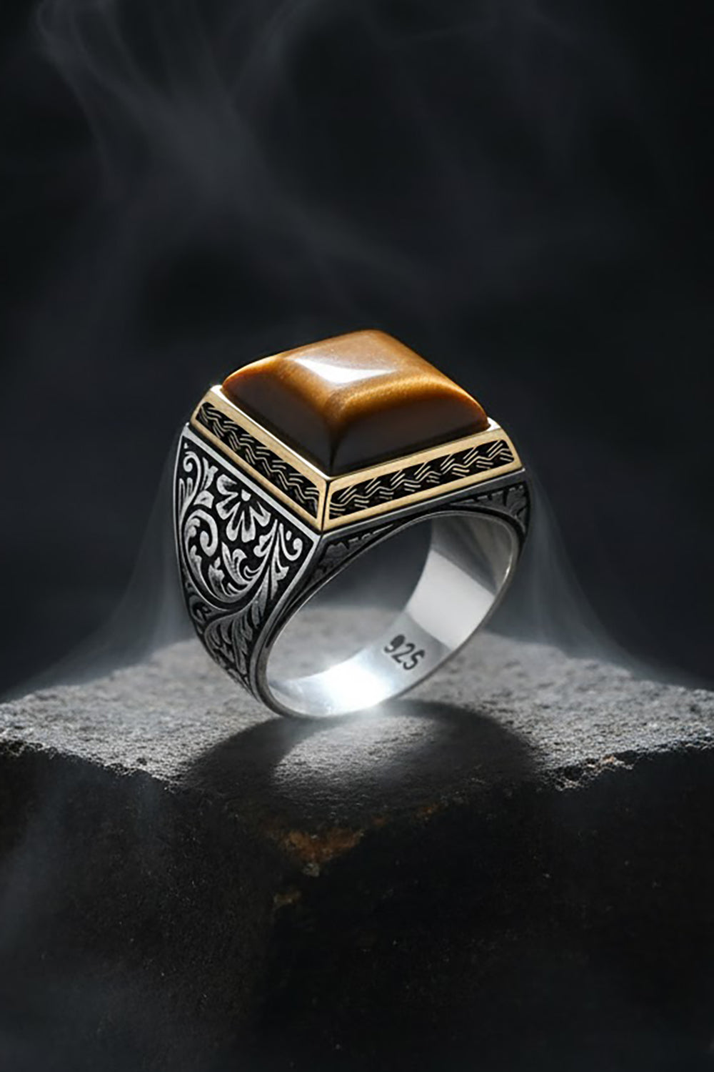 Alvex Tiger Eye Silver Ring