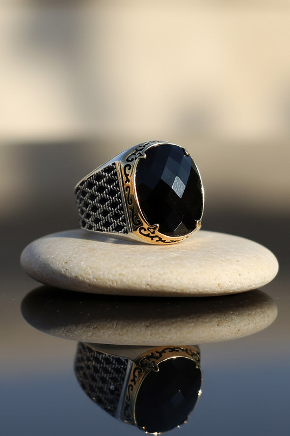Derin Zircon Silver Ring