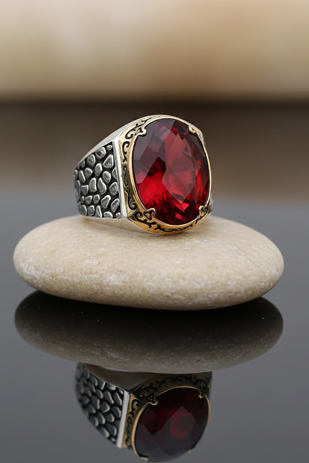 Zorin Zircon Silver Ring