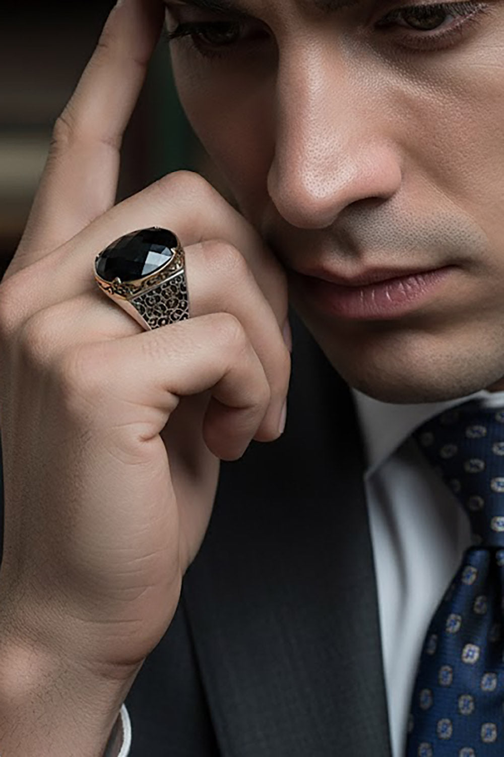 Deyric Zircon Silver Ring