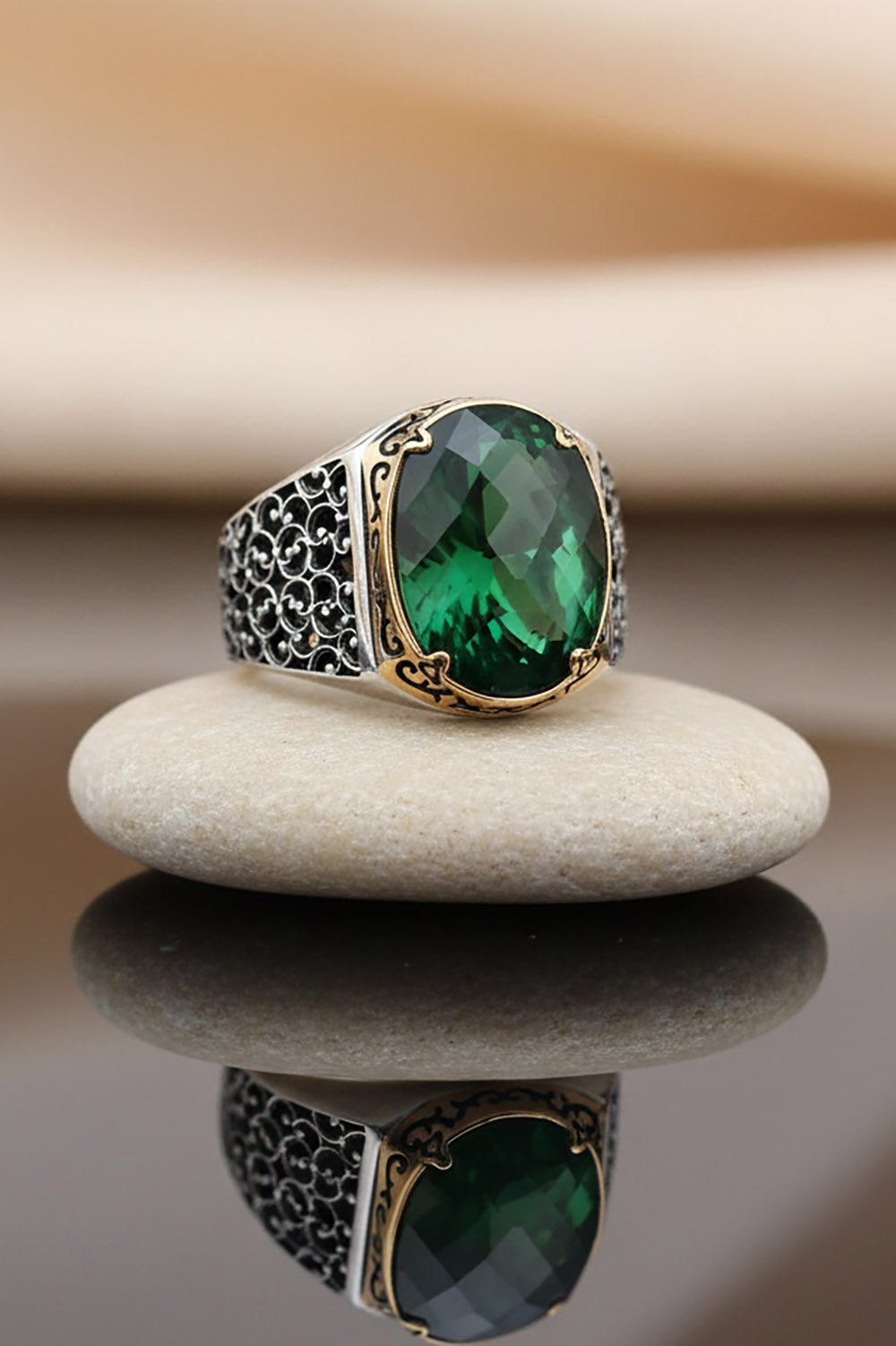 Rovyn Zircon Silver Ring