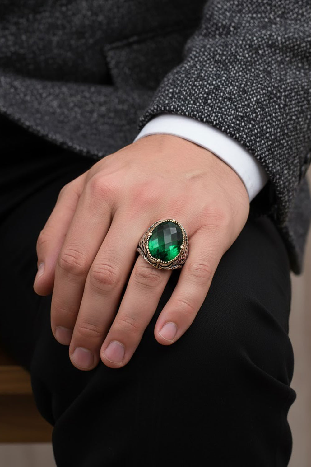 Kalen Zircon Silver Ring