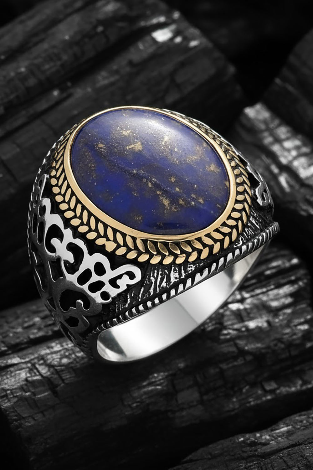 Zarek Lapis Stone Silver Ring