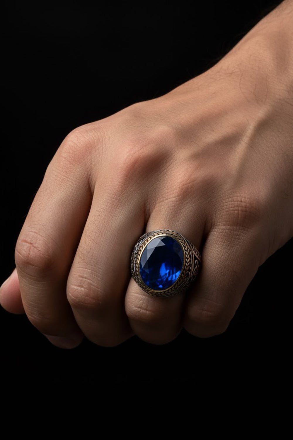 Coran Zircon Silver Ring