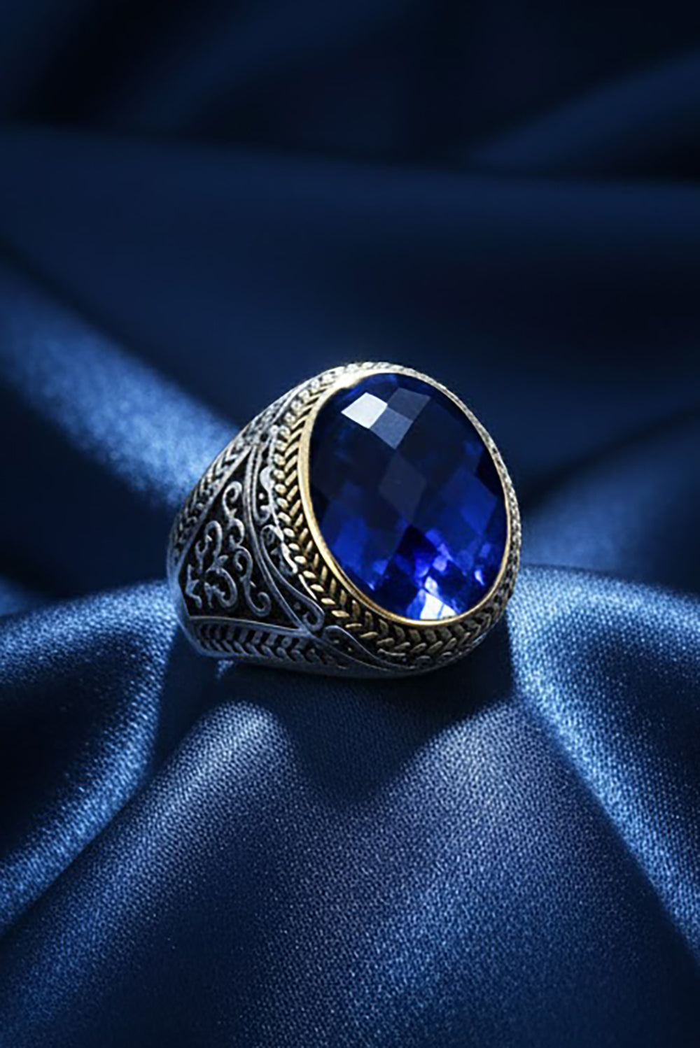 Coran Zircon Silver Ring