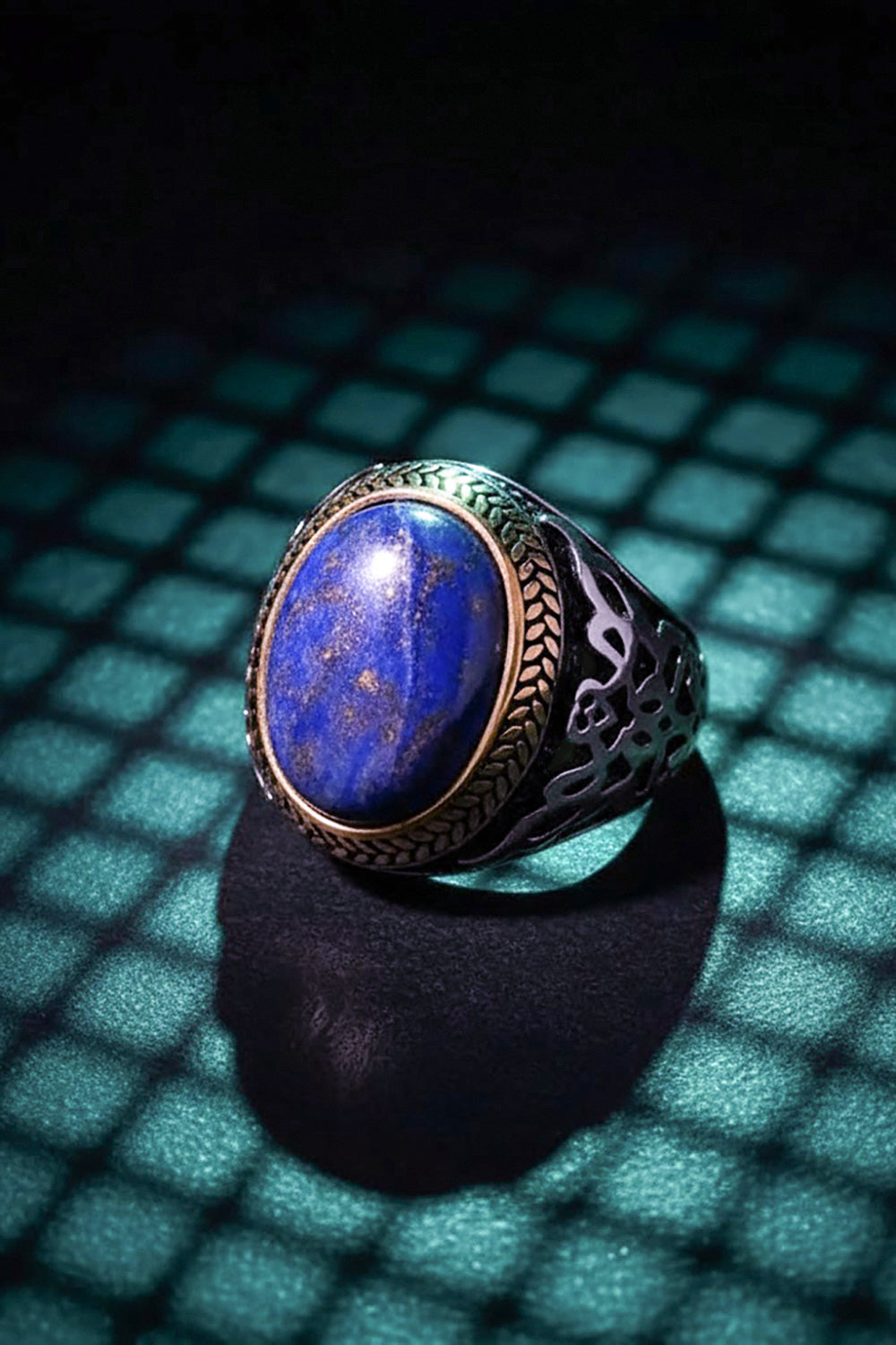 Elyr Lapis Stone Silver Ring