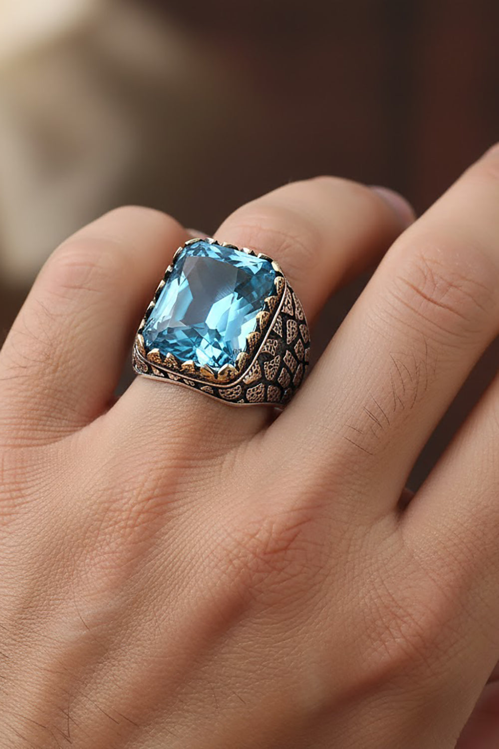 Eiren Zircon Silver Ring